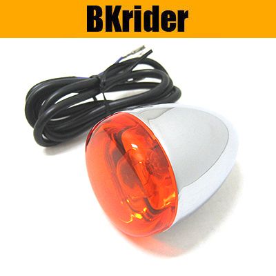 Front Deuce Style Amber Turn Signal Light for Harley  