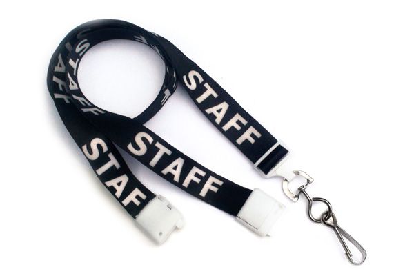   STAFF Breakaway ID Badge Neck Lanyard w/ Swivel Hook 2138 5210  