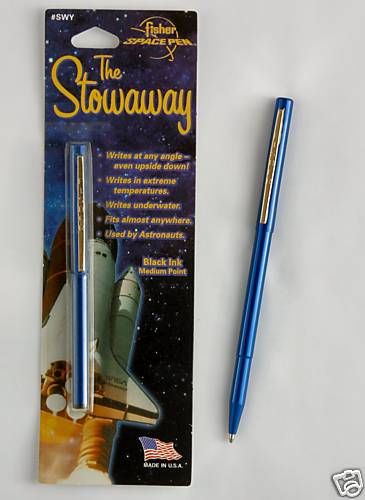 Fisher Space Pen #SWY/C / Blue Stowaway Pen with Clip  