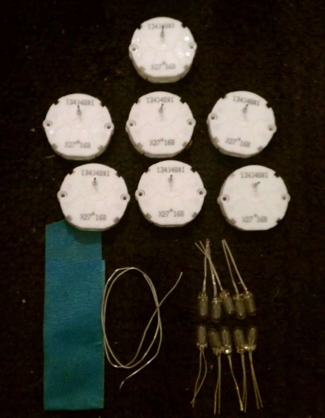 GM stepper repair KIT, steppers, solder, tape, 20 page manual, and 
