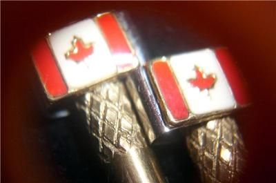 Cribbage Board Pegs 2 Flag Of Canada Brass/Stainless  