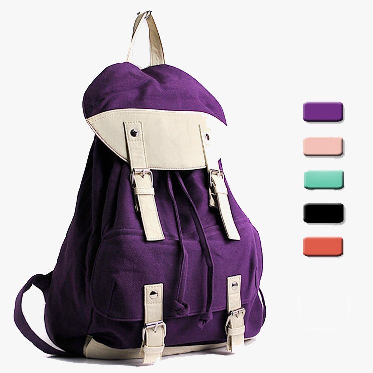Fashion Casual Canvas Womens Bags Girls Schoolbag Handbag Bookbags 