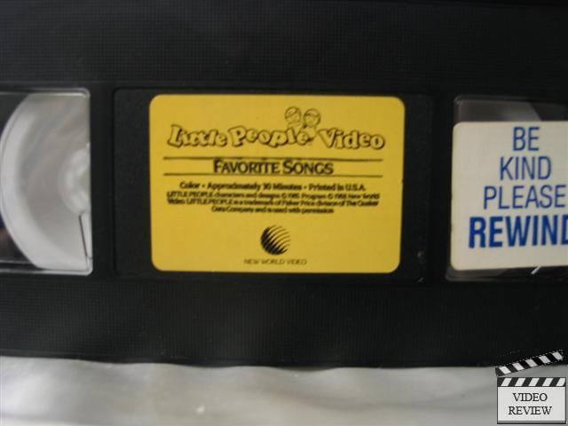 Little People   Favorite Songs VHS no book  