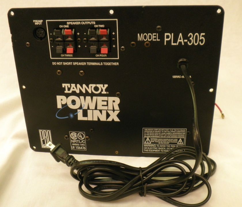 Tannoy PLA 305 Power Linx 5 Channel Power Amplifier,b  