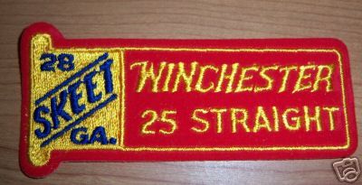 Winchester 28ga Skeet 25 Straight Patch 4 1/2 inch New  