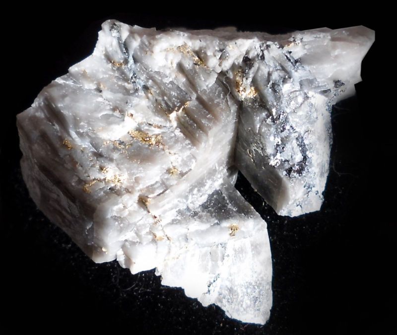 Crystalline Gold w/ Tellurides Calcite Display Specimen   Columbia 
