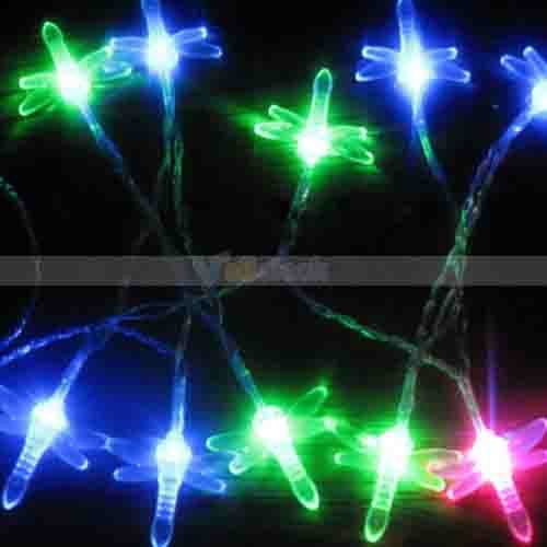 New Battery Powered LED Light Colored Lamp (Dragonfly)  