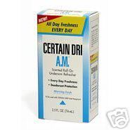 Certain Dri A.M. Scented Roll On Underarm Refres 2.5 oz  