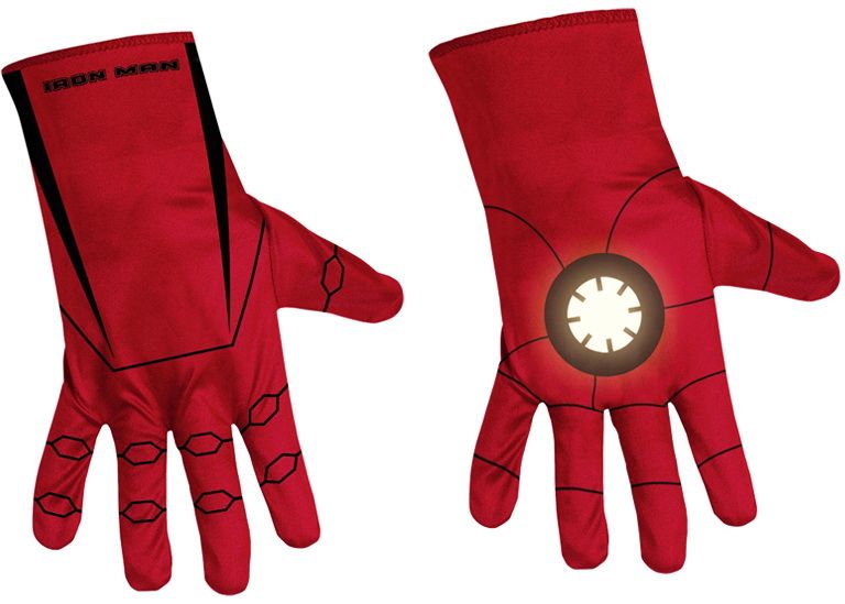 Iron Man 2 Movie Mark VI Halloween Costume Kids Gloves  